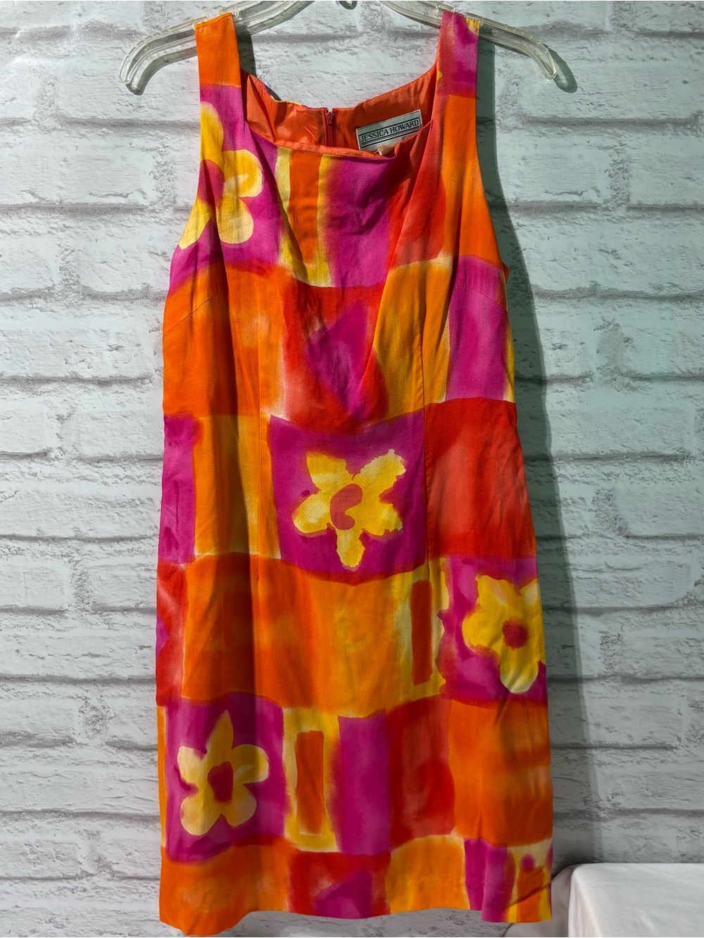 Jessica Howard Orange, Pink & Yellow Floral Mini Dress